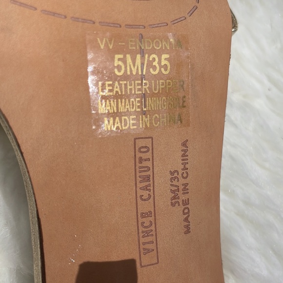 Vince Camuto Sz 5 Brelanie Braided Strap slip on Sandel.  Beautiful gold! 🌟⚜️ - Picture 4 of 11